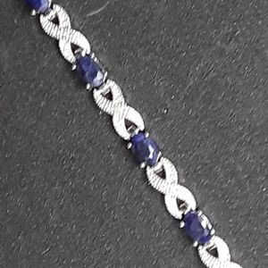 Women's Sapphire & Diamond Bracelet